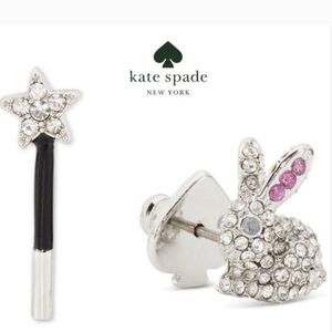 Kate Spade NWT earrings Starting bunny And Magic Wand